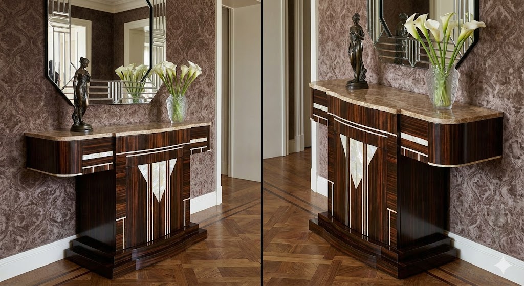 Console Art Déco restaurée